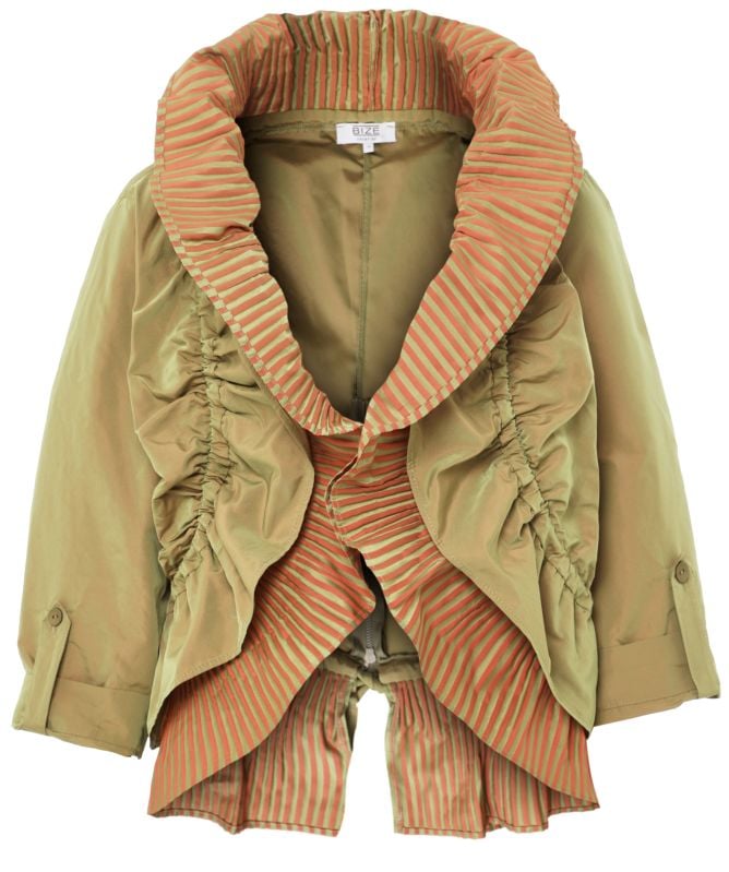 Bize Pleated Zip Back Jacket