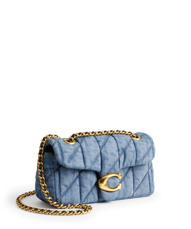 Coach Denim Quilted Tabby Shoulder Bag 20