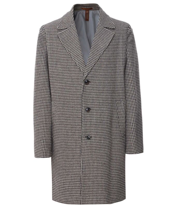 Seinse Houndstooth Long Coat