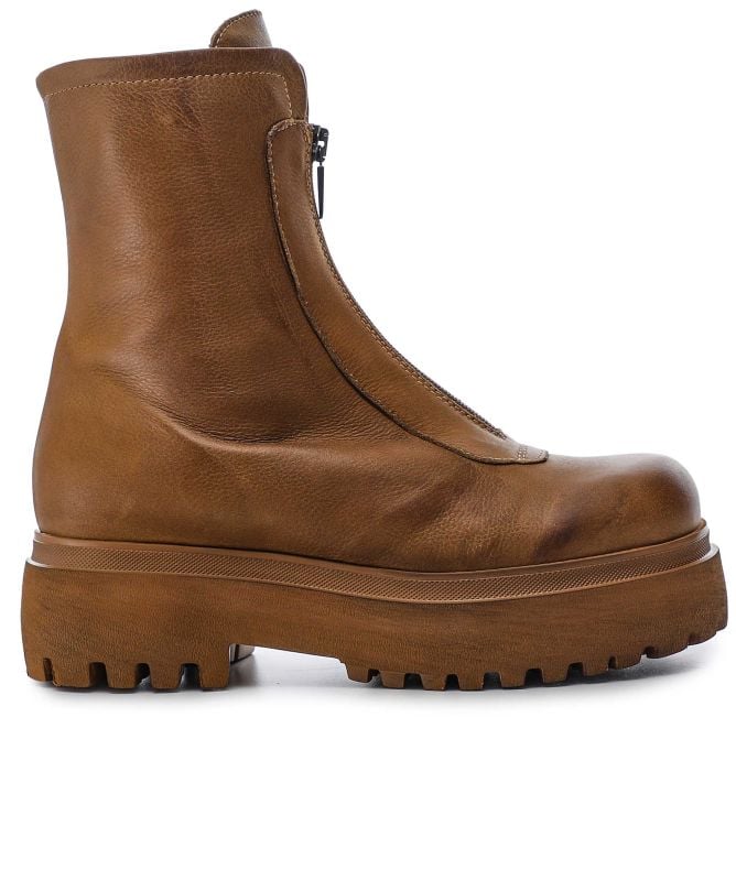 Lofina Zip Ankle Platform Boots