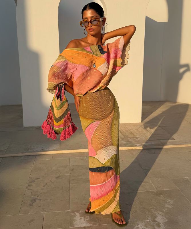 Never Fully Dressed Abstract Tilly Dress