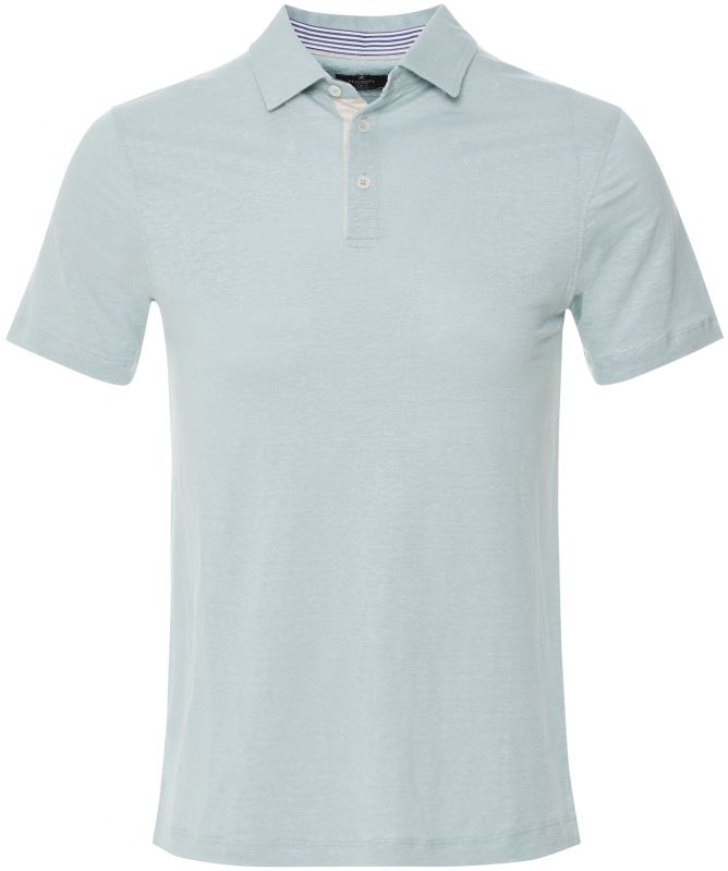 Hackett Slim Fit Linen Polo Shirt