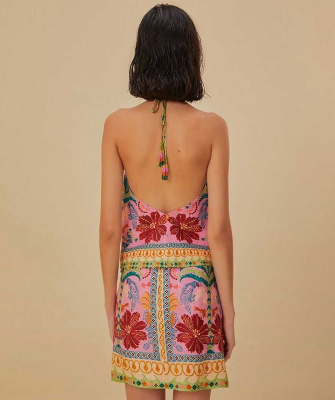 FARM Rio Fruits Queen Scarf Halterneck Top
