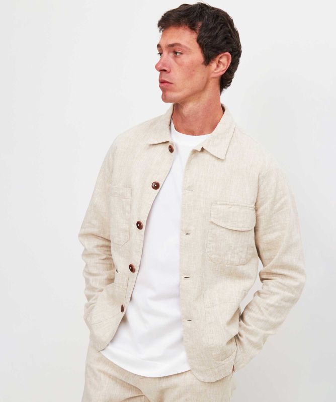 Burrows and Hare Linen Jericho Jacket