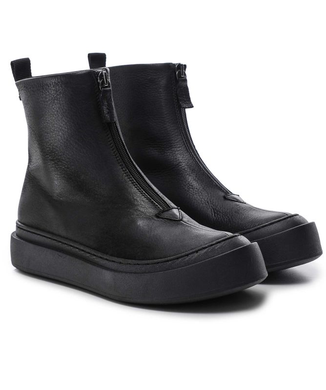 Lofina Zip Front Ankle Boots