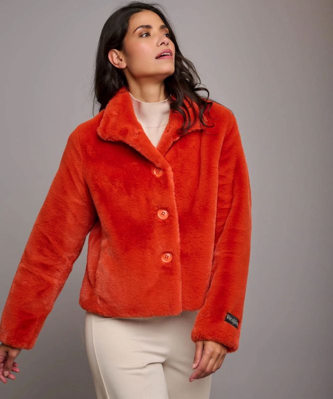 Rino and Pelle Vie Short Faux Fur Jacket