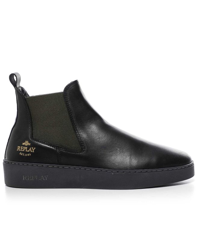 Replay Leather Frank Chelsea Boots