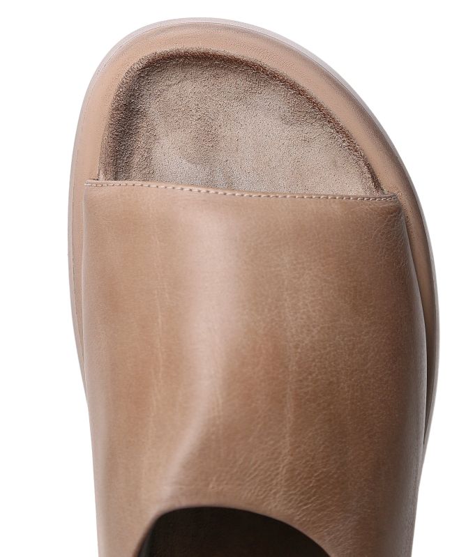 Lofina Malto Leather Platform Sliders