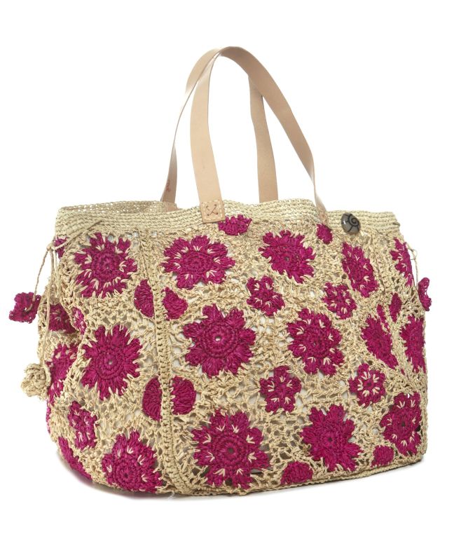 Ma.Clau Akora Large Pink Flower Bag