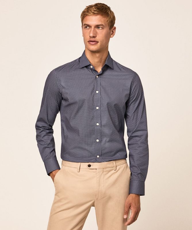 Hackett Slim Fit Geometric Foulard Shirt
