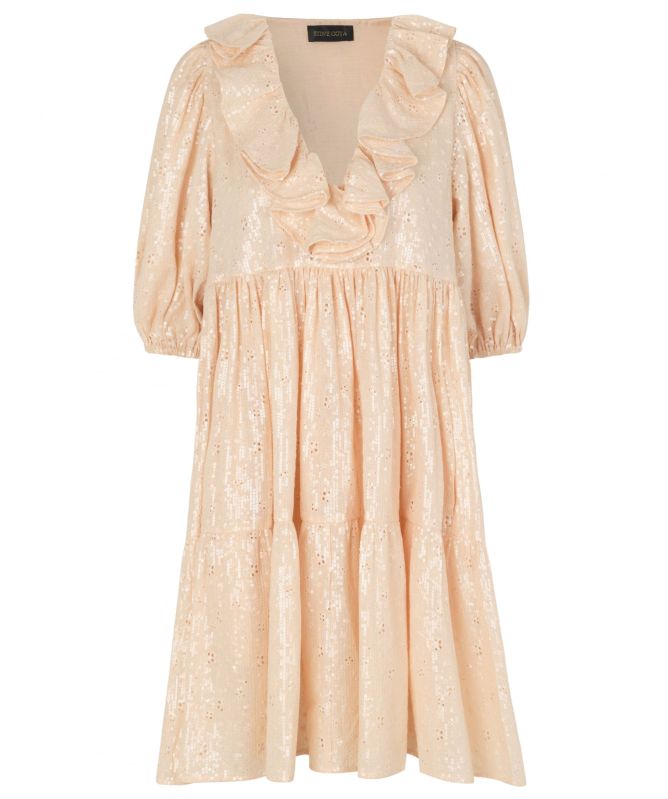 stine goya orange dress Stine Goya FLOWERS GROWING UNDER ORANGE WATER dress