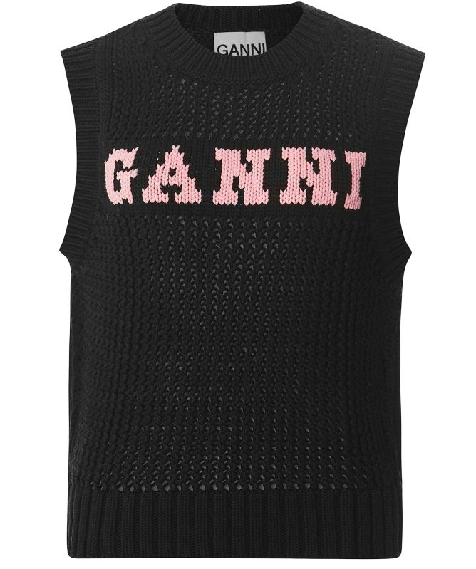 GANNI Organic Cotton Rope Vest
