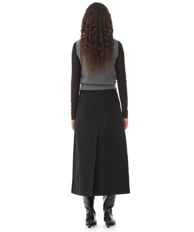 GANNI Wool Mix Graphic Vest