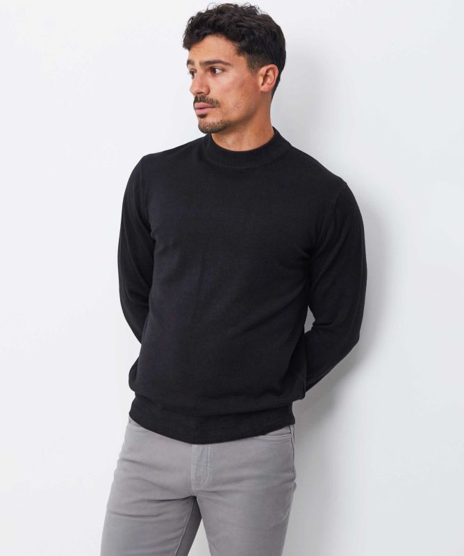 Filippo De Laurentiis Merino Mock Neck Jumper