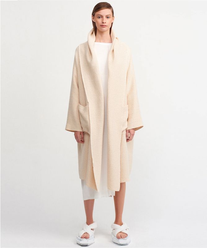 NU London Cotton Textured Coat