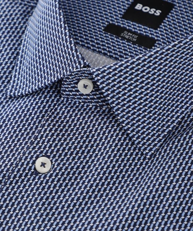 BOSS Dark Blue H-HANK-kent-C1-214 Shirt