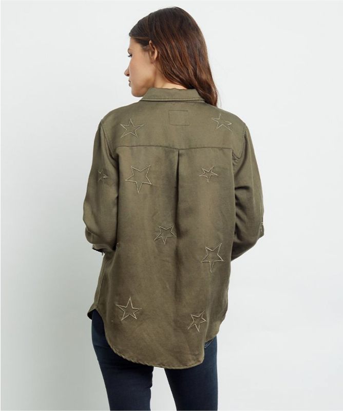Rails Marcel Embroidered Stars Shirt