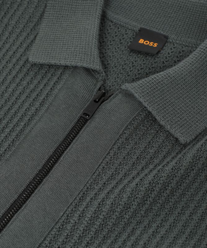 BOSS Aspeno Wool-Blend Knit Cardigan