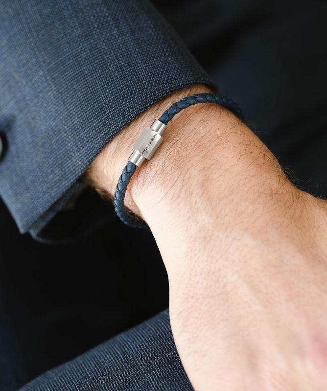 Steel and Barnett Luke Landon Leather Bracelet