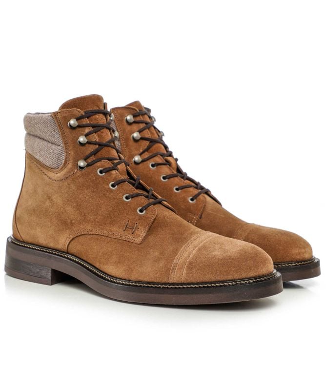 Hackett Suede Lace-Up Egmont Boots