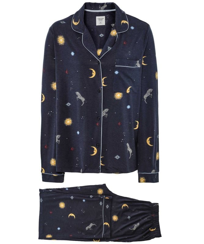 Chelsea Peers Celestial Zebra Long Pyjamas