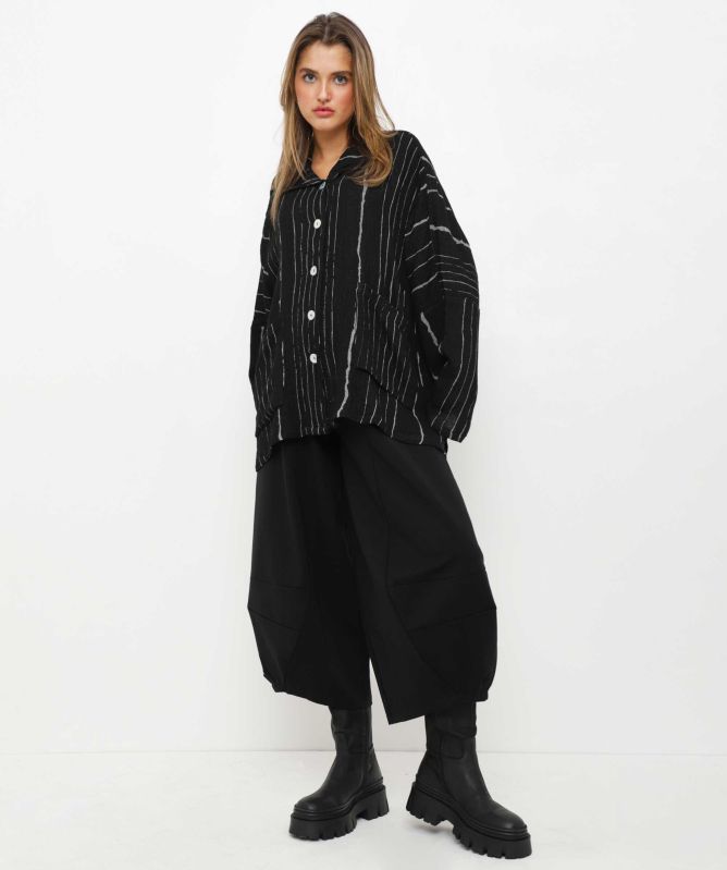 Thanny Striped Button-Up Shirt