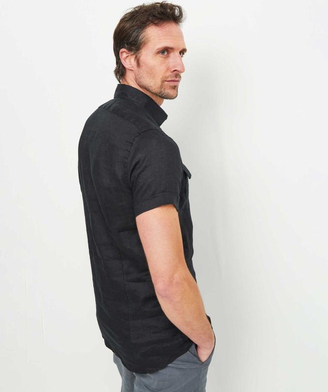 Sand Linen State Safari Shirt