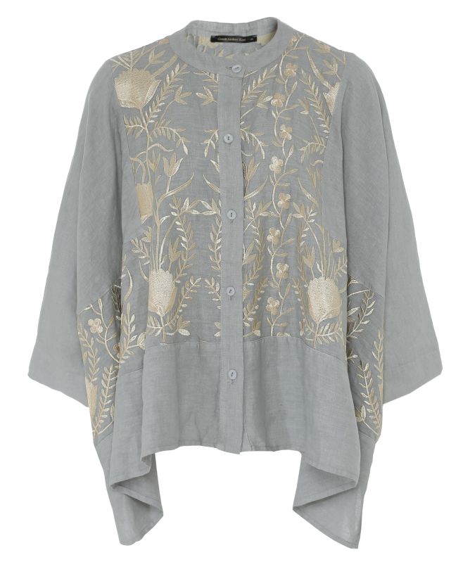 Greek Archaic Kori Blossom Oversized Shirt