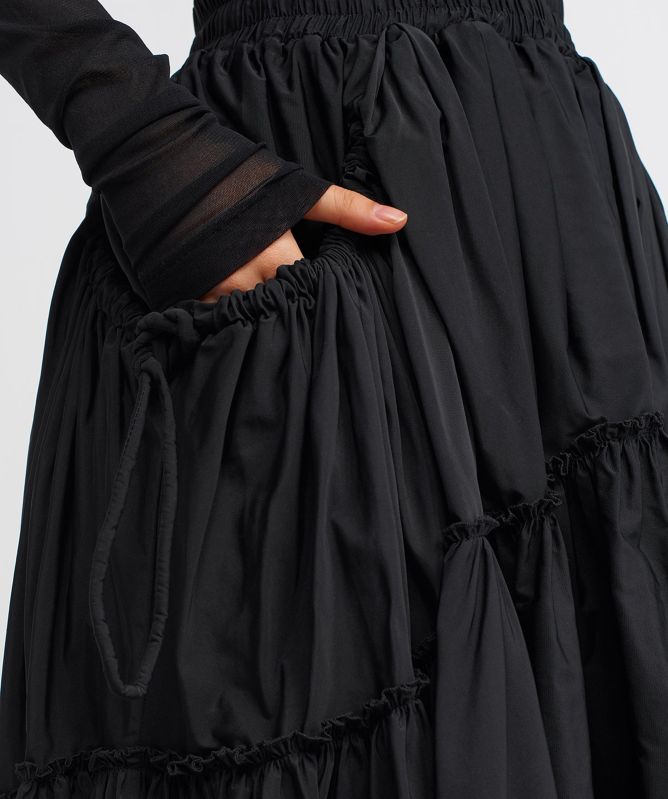 NU London Tiered Maxi Skirt