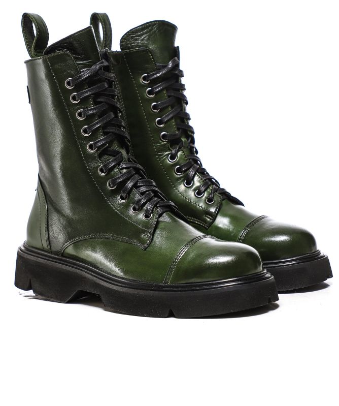 Lorenzo Masiero Leather Combat Boots