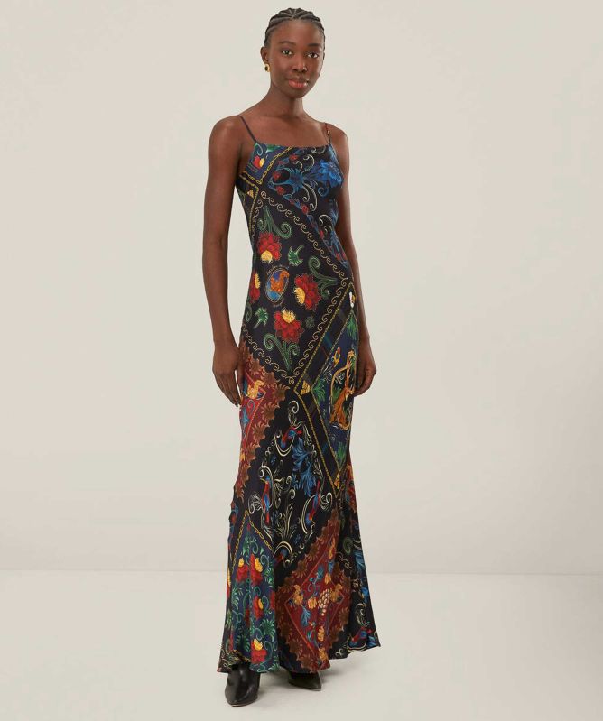 FARM Rio Arabesque Scarves Sleeveless Maxi Dress