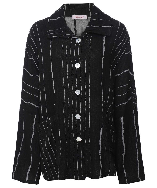 Thanny Striped Button-Up Shirt