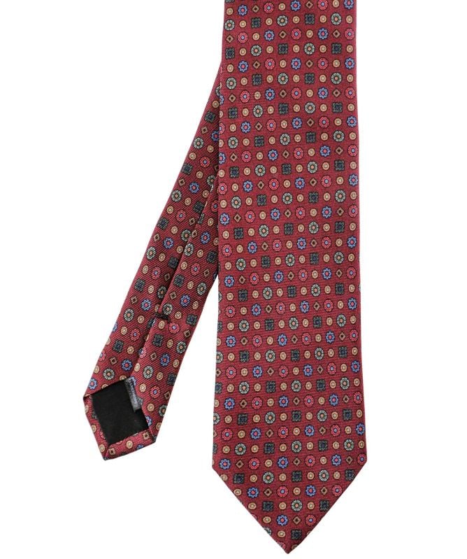Amanda Christensen Silk Geometric Floral Tie