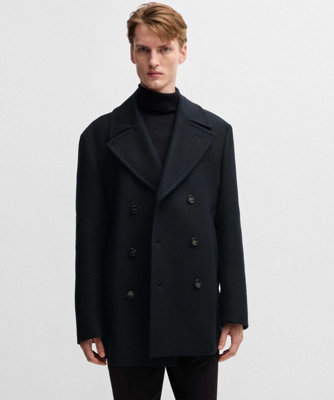 BOSS Wool H-Clay Pea Coat