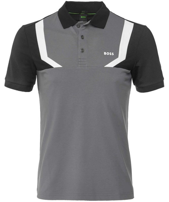 BOSS Grey Slim Fit Paule Polo Shirt