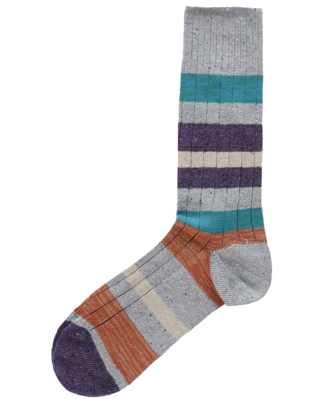 Paul Smith Silk Blend Striped Socks