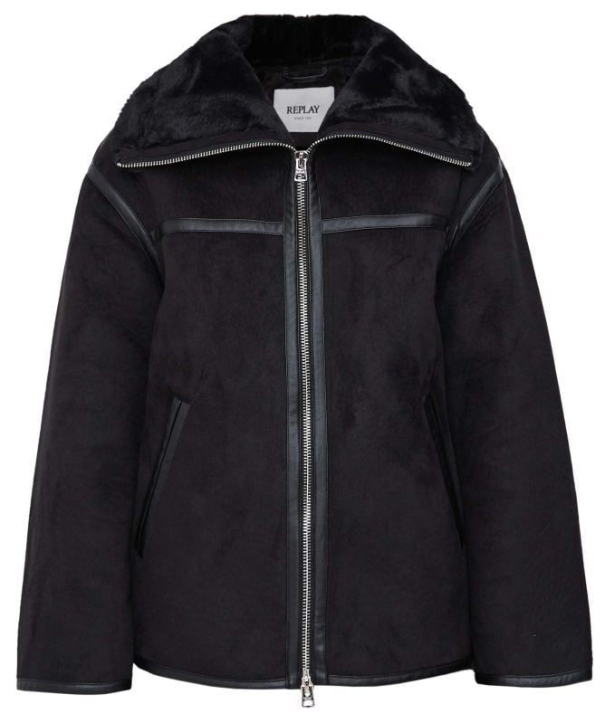 Replay Faux Shearling Jacket