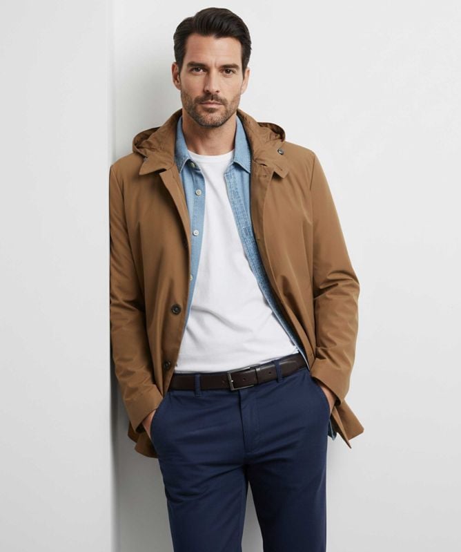 Montecore Water-Resistant Hooded Overcoat