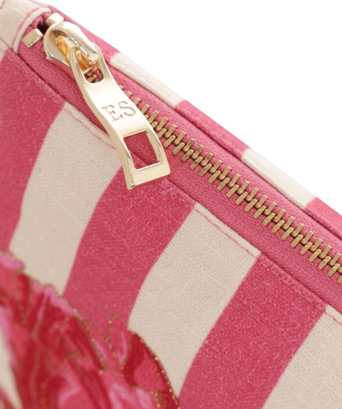 Elizabeth Scarlett Tulip Stripe Printed Everyday Pouch