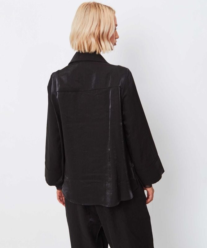 Bize Rib Knit Detail Jacket