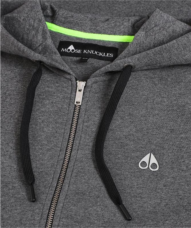 Moose Knuckles Zip-Through Hornaway Hoodie