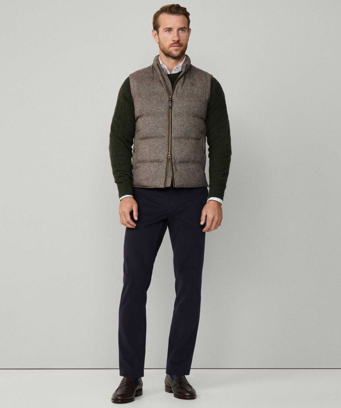 Hackett Padded Herringbone Gilet