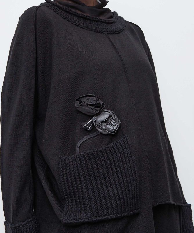 Bize Asymmetric Rose Jumper