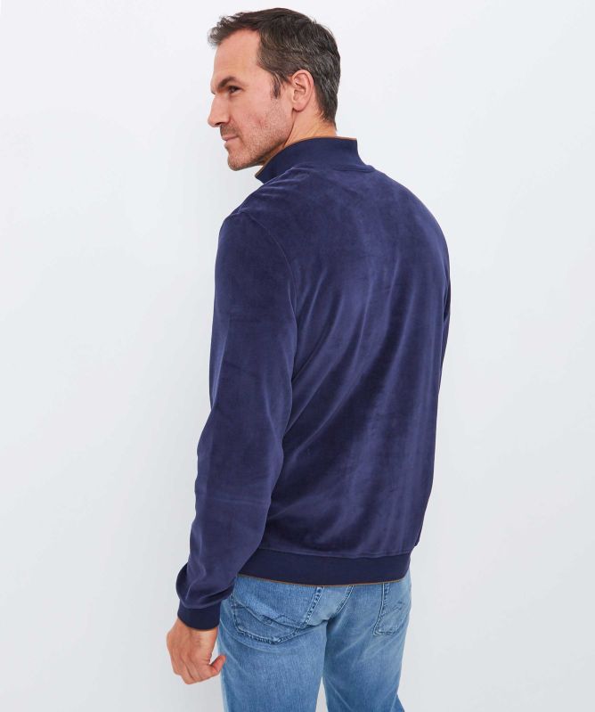 Paul Smith Half-Zip Velour Sweatshirt