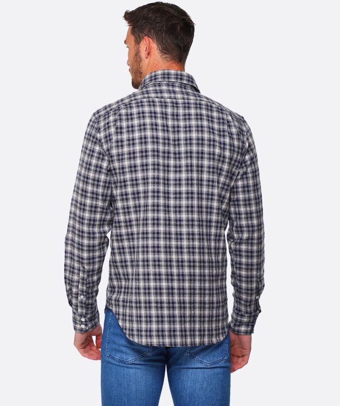 Hartford Flannel Check Paul Shirt
