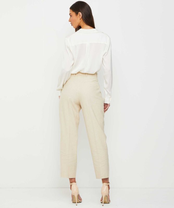 Paul Smith Pinstripe Cropped Suit Trousers