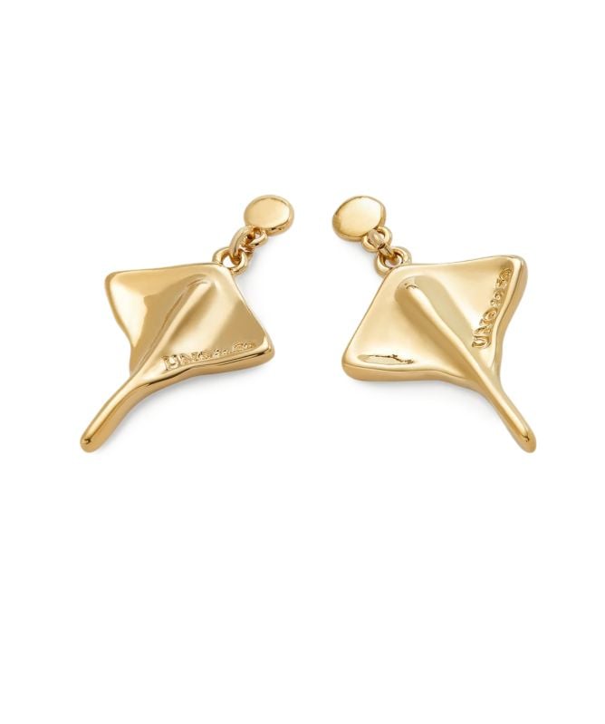 UNOde50 Majestuosa Manta Ray Drop Earrings