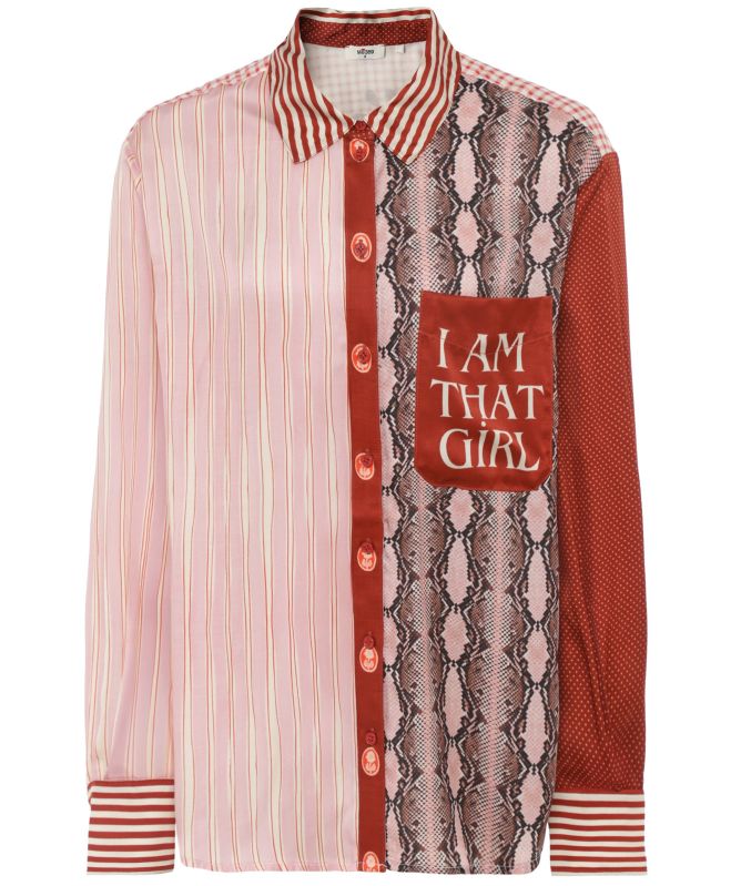 Me369 Isabel Mixed Pattern Shirt