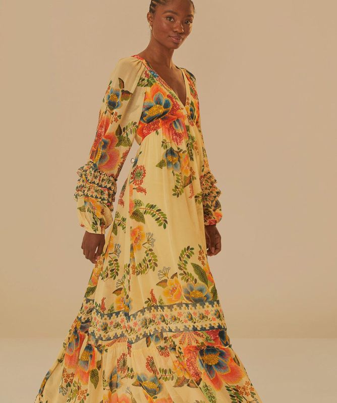 FARM Rio Delicate Garden Maxi Dress