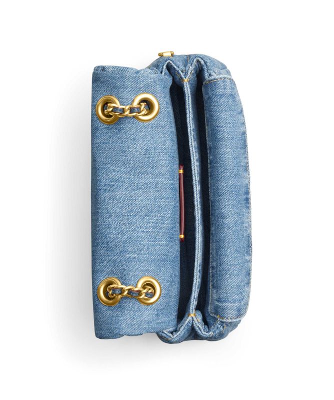 Coach Denim Quilted Tabby Shoulder Bag 20